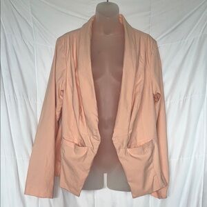 Torrid Women’s Size 2 Pink Cutaway Open-Front Blazer Jacket